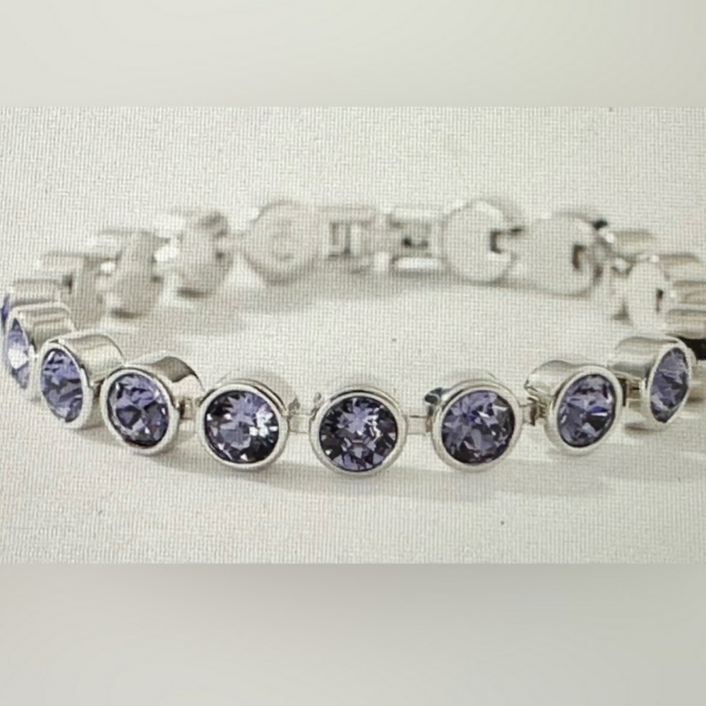Purple ice bracelet from Touchstone Crystal Swarowski